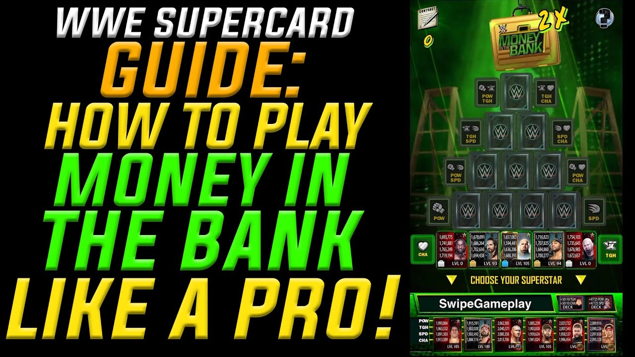 How to Play Money In The Bank Like A Pro! - WWE Supercard Guide