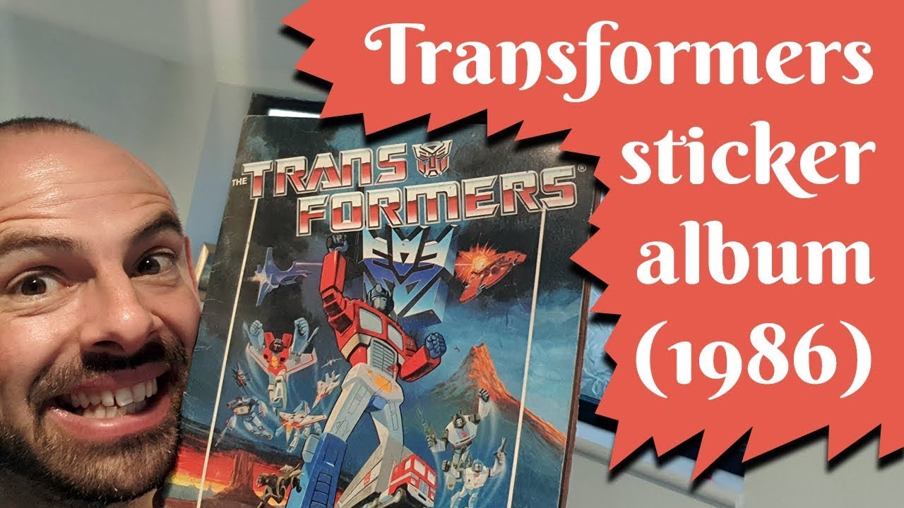 My Panini Transformers sticker book album from 1986