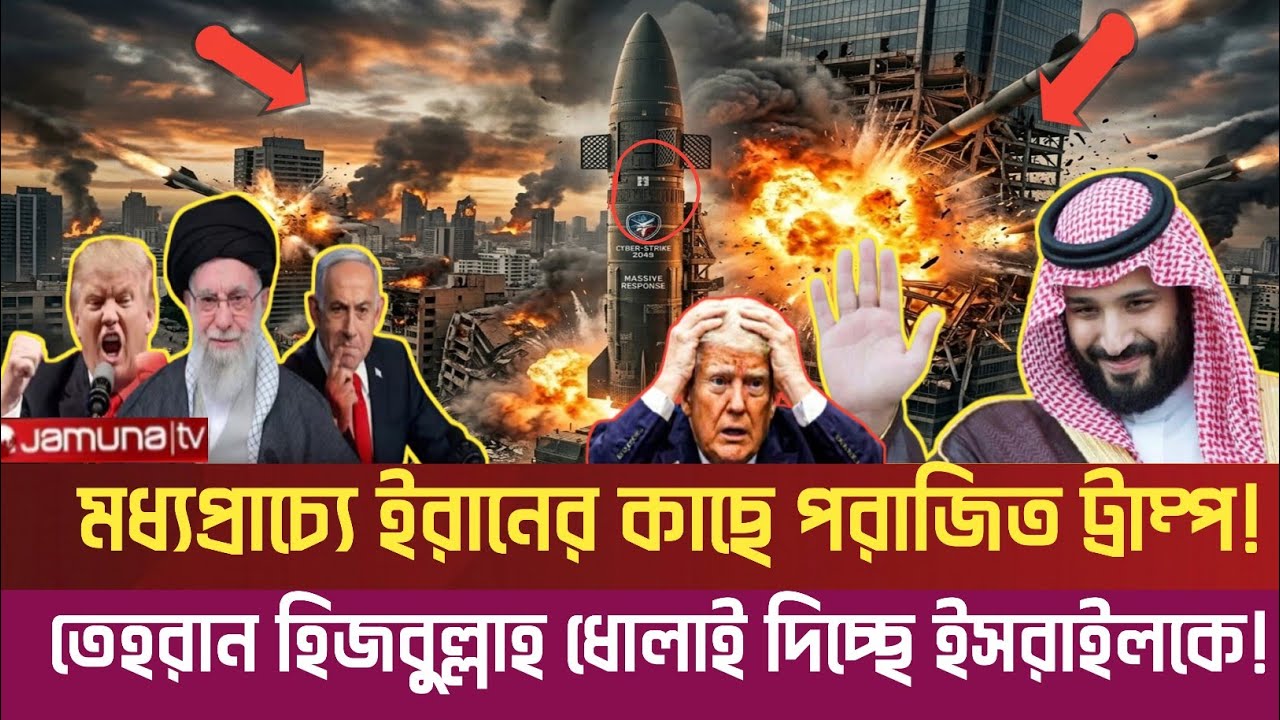 ব্রেকিং নিউজ! মধ্যপ্রাচ্যে ইরানের কাছে পরাজিত ট্রাম্প! তেহরান হিজবুল্লার ধোলাই শুরু ইস/রাই/লে!