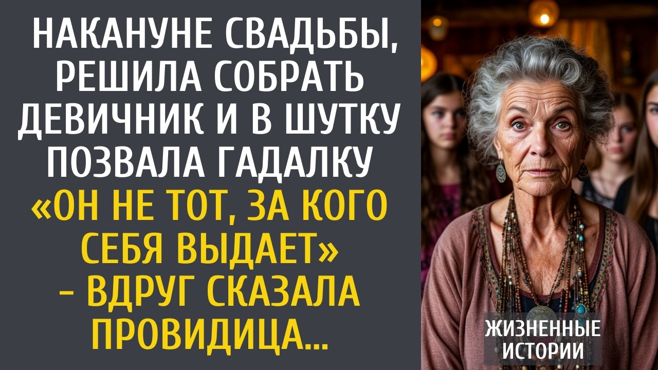 Накануне свадьбы, собрала девичник и в шутку позвала гадалку… «Он не тот, за кого себя выдает»…