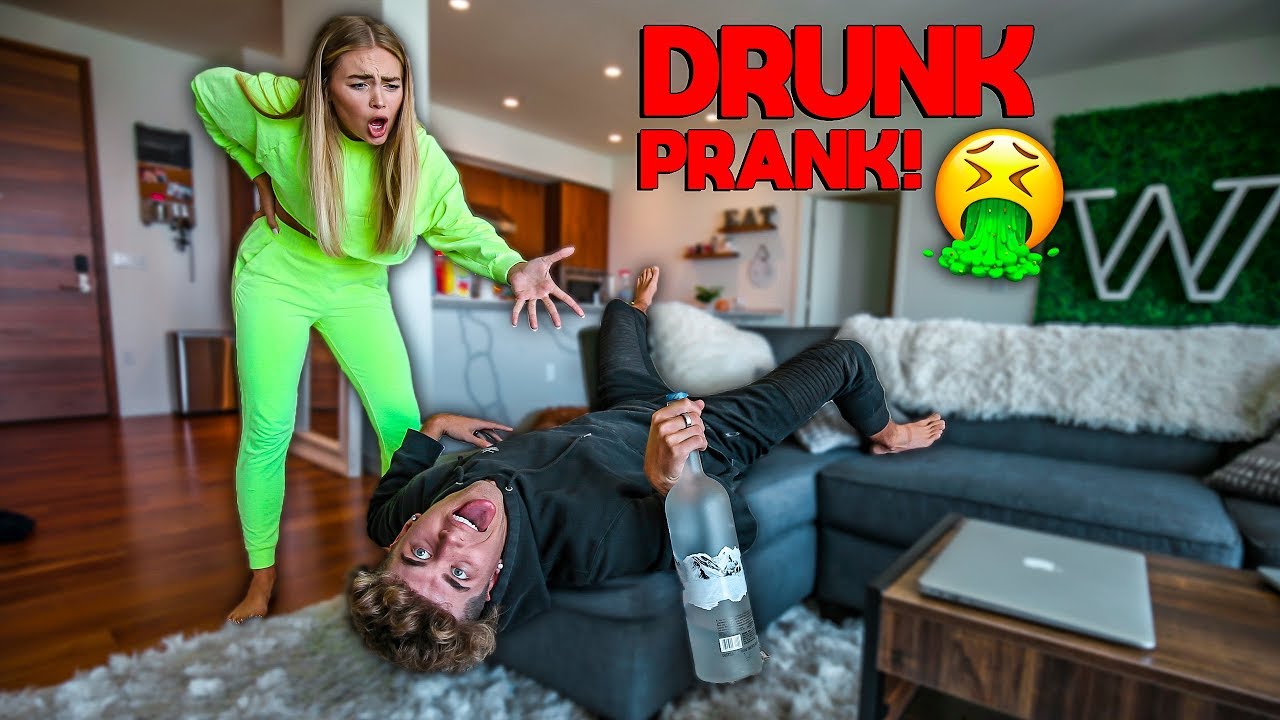 D.R.U.N.K BOYFRIEND PRANK ON GIRLFRIEND!