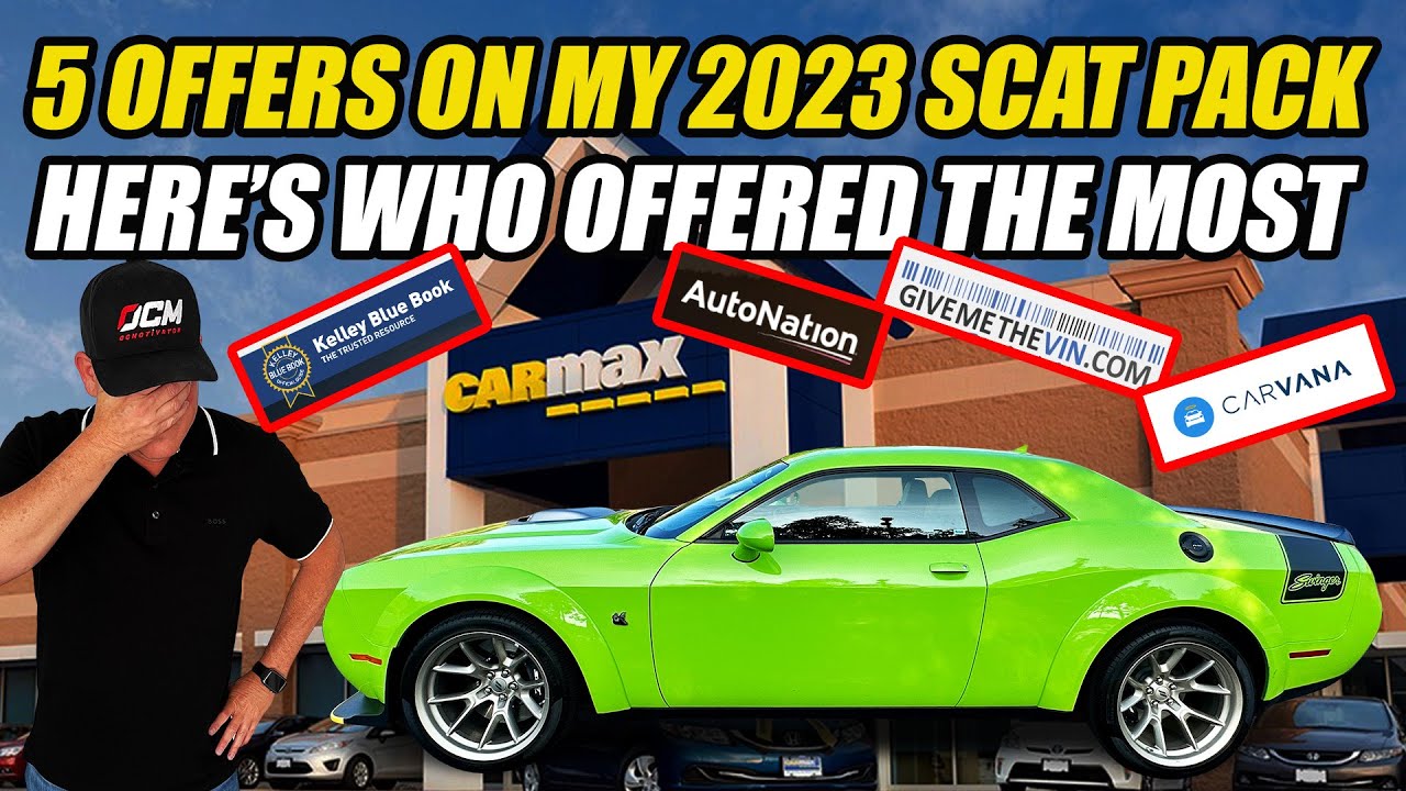 GOT 5 OFFERS ON MY 2023 SCAT PACK, I'M SURPRISED WHO LOW BALLED ME AND WHO DIDN'T