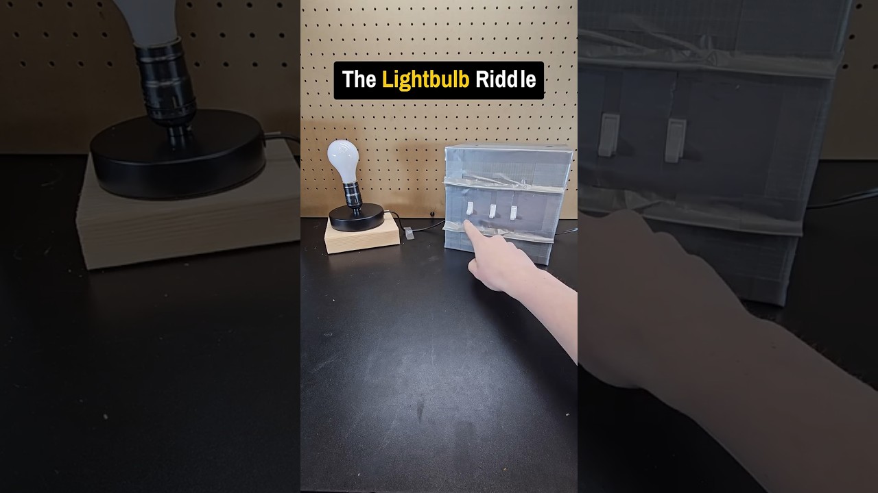 Can you solve this Lightbulb Riddle? #science #shorts
