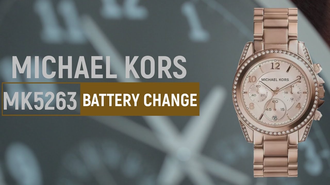 How to change the battery of a Michael Kors Blair MK5263 analog watch