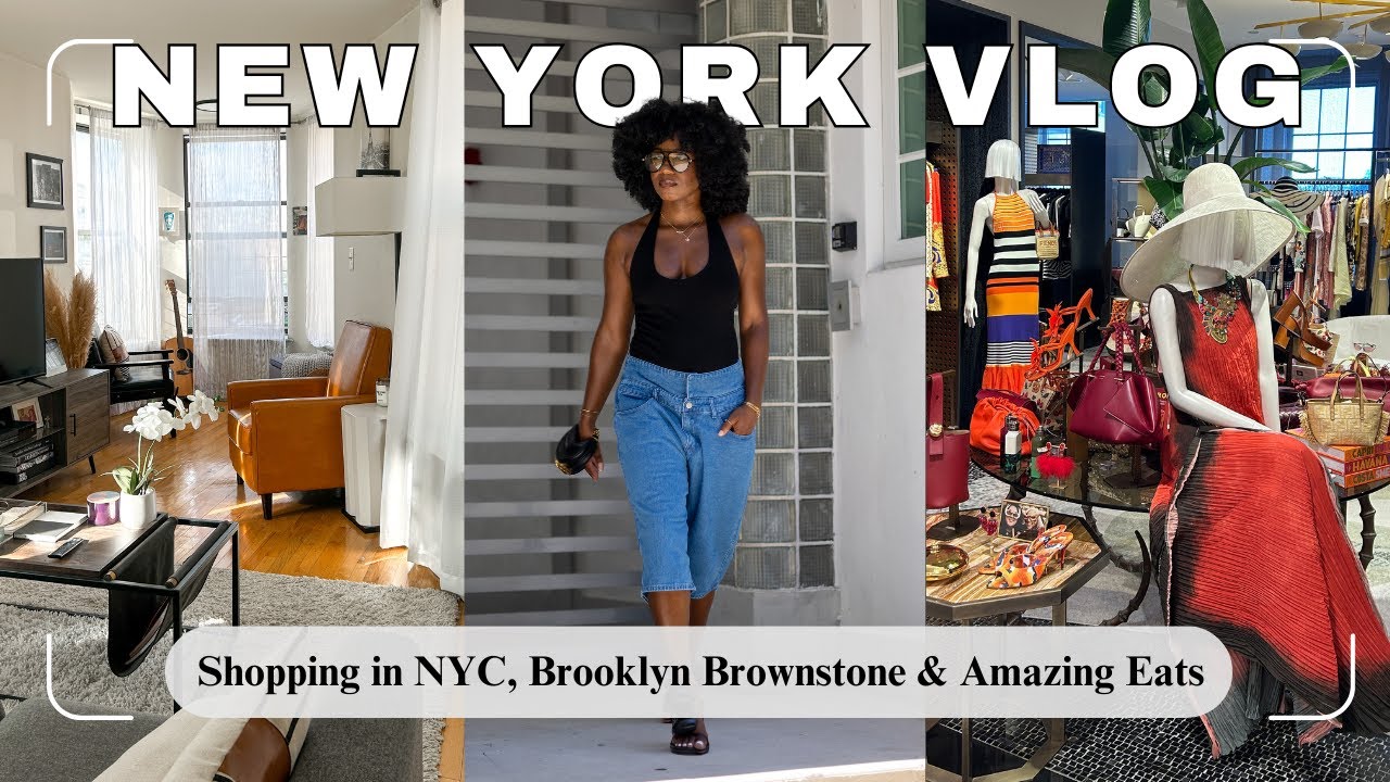 NEW YORK CITY VLOG! Fall Shopping on 5th Avenue, Aesthetic Restaurants & Brooklyn Brownstone ❤︎