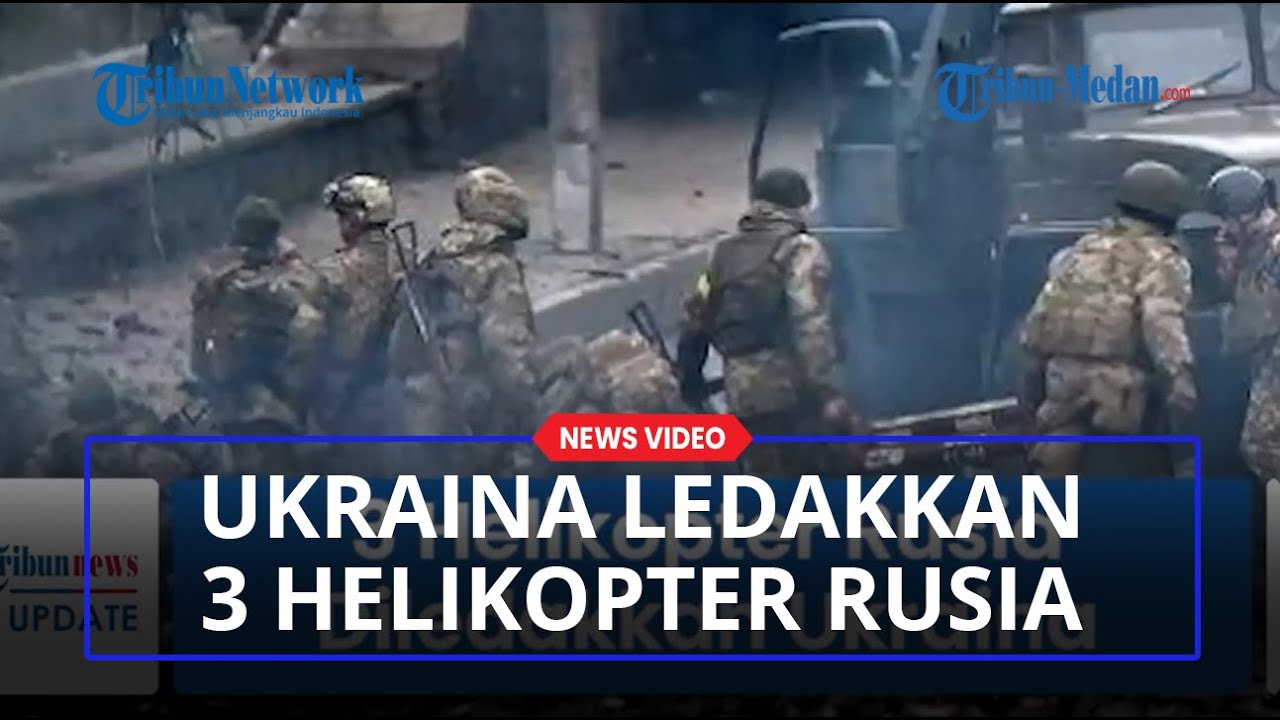 Serangan Balik Ukraina, 3 Helikopter Milik Rusia Berhasil Diledakkan di Bandara Kherson