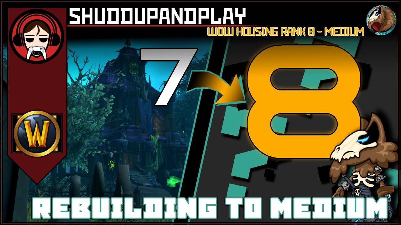 WoW Housing: Building My First Medium House Exterior LIVE | Midnight Housing