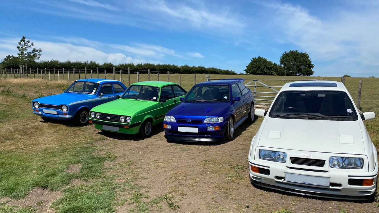 £650,000 Beautiful RS Ford Escort Sierra Cosworth collection in a barn