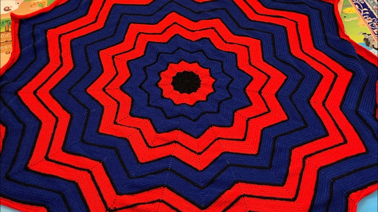 Spider-Man Crochet Blanket |Crochet Star Blanket | Part # 2