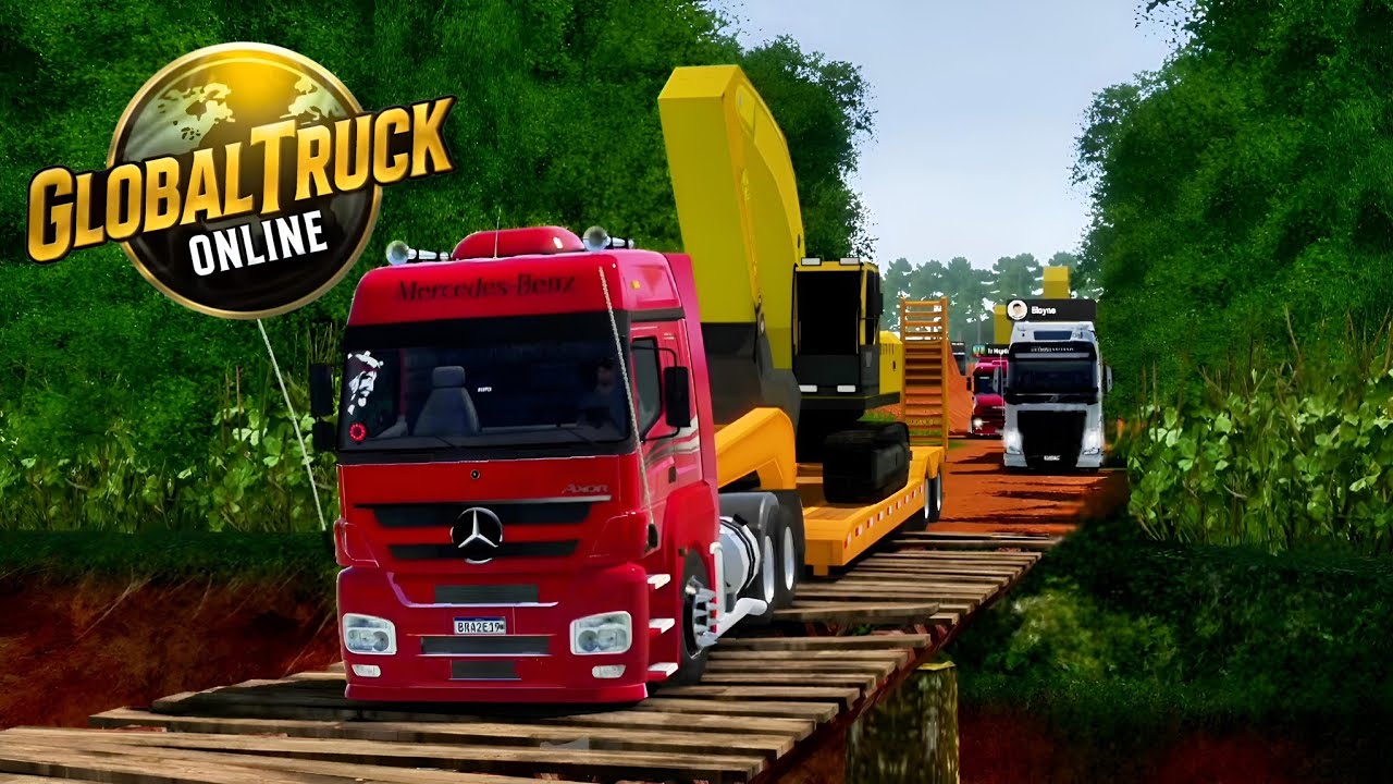 GLOBAL TRUCK ONLINE - LEVANDO AS MÁQUINAS PARA ARRUMAR AS PONTES DA AGROGRÃO