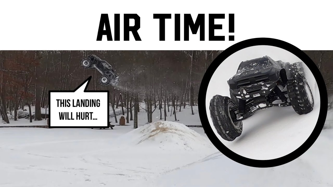 Traxxas X-Maxx snow bashing!