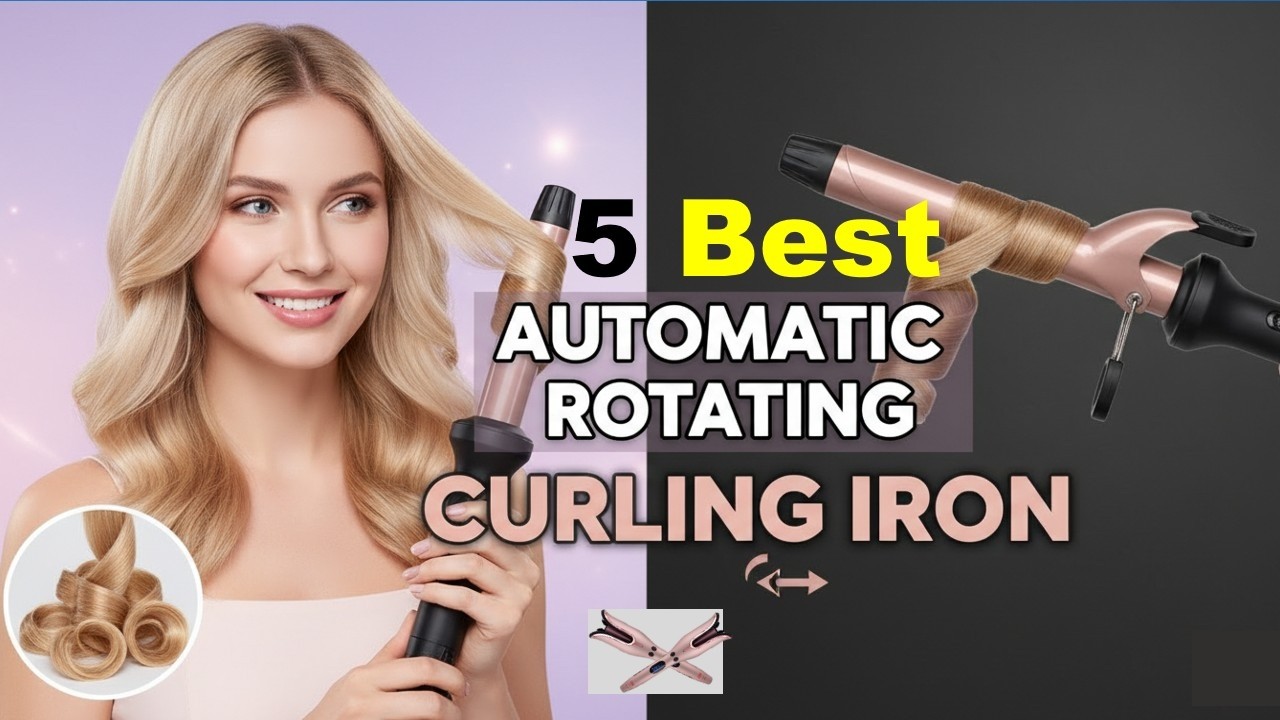 Top 5  Automatic Rotating Curling Iron 🔥 Best Dual Voltage Automatic Rotating Curling Iron