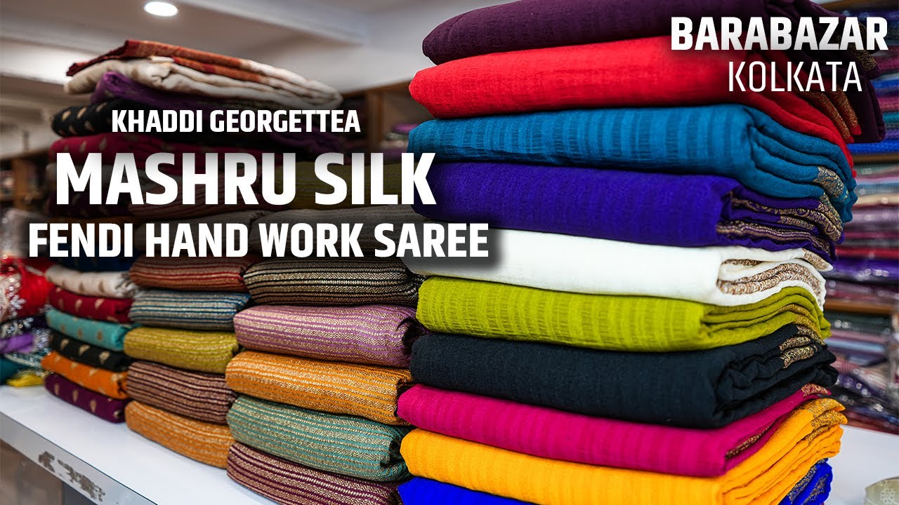 Mashru Silk, Khaddi Silk Saree, Fendi Silk, Hand Work Saree Manufacturer and Wholesaler in Kolkata