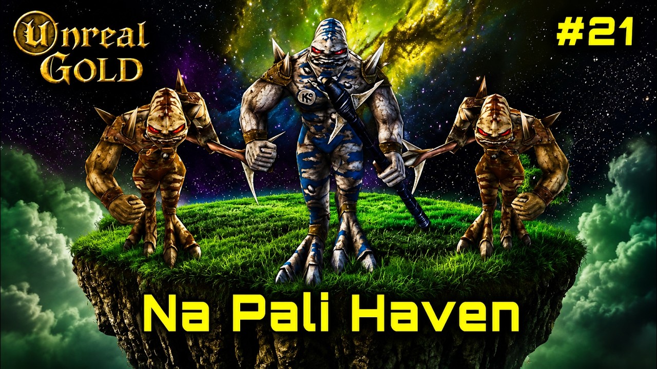 Unreal Gold (1998) | Na Pali Haven – Refúgio na Cidade do Céu | Full Walkthrough (No Commentary)