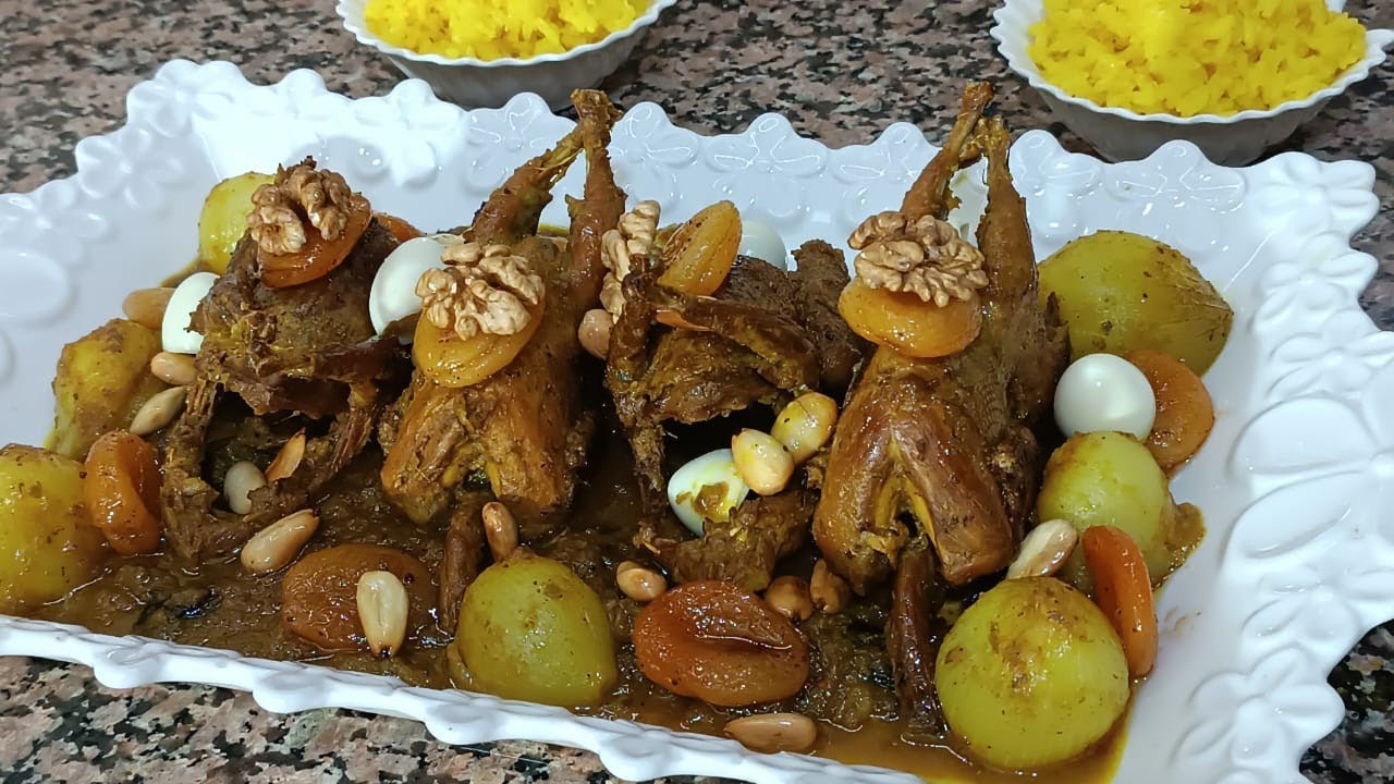 طبق الحمام مدغمر بالبصلة  وزبيب 😋على الطريقة المغربية التقليدية العريقة وسهل التحضير 👌لذيذ ومعلك