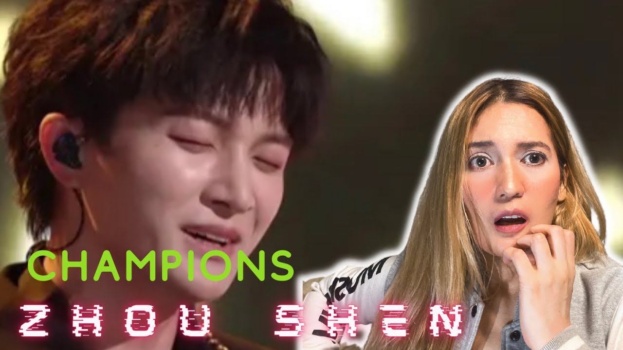 Reaction to Zhou Shen Covering “Champions” 😱