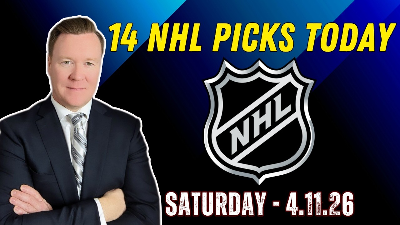 Saturday 14 NHL Betting Picks l 4/11/26 l Vernon&rsquo;s Best NHL Bets, Expert Picks and Predictions