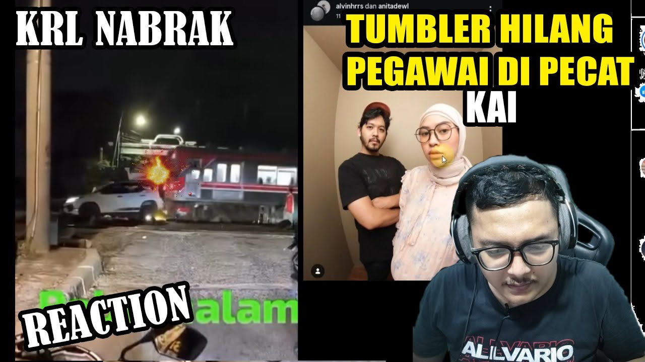 REACTION KRL NABRAK MOBIL DAN TUMBLER HILANG DI KRL SAMPE PETUGAS DI PECAT !!