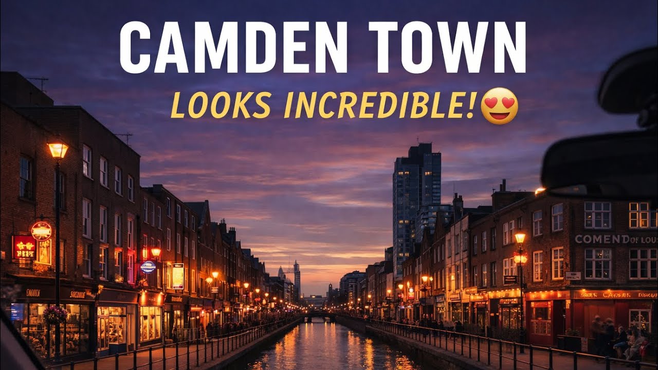 Camden Town Looks Unreal at Night 😍 | Cozy London Drive
