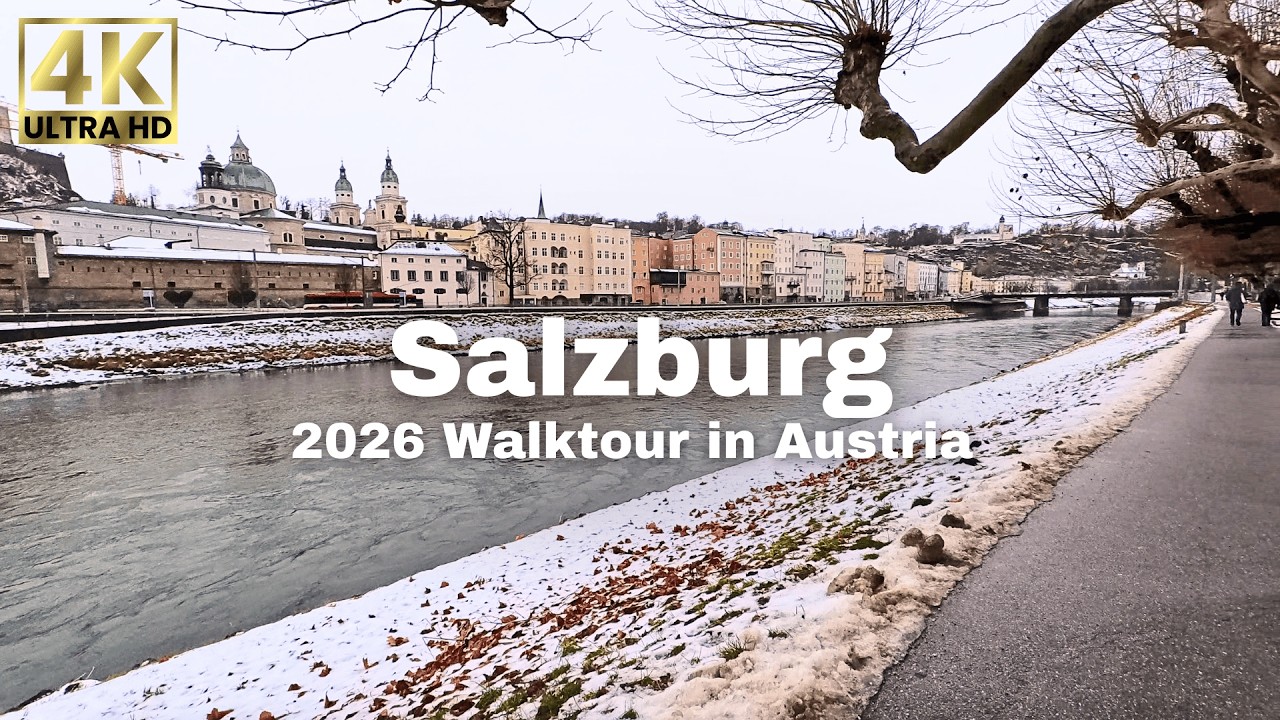[4k] Salzburg Walk Tour | Austria in January 2026 🇦🇹