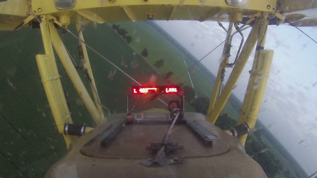 Crop Dusting Cockpit View With Lightbar
