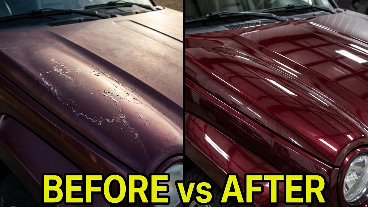 2002 Jeep Liberty gets new Maaco paint job.