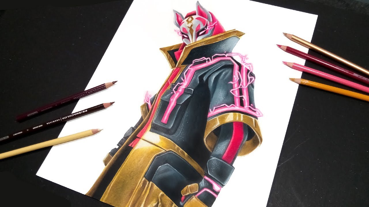 COMO DIBUJAR A DERIVA / FORTNITE - Trada Art