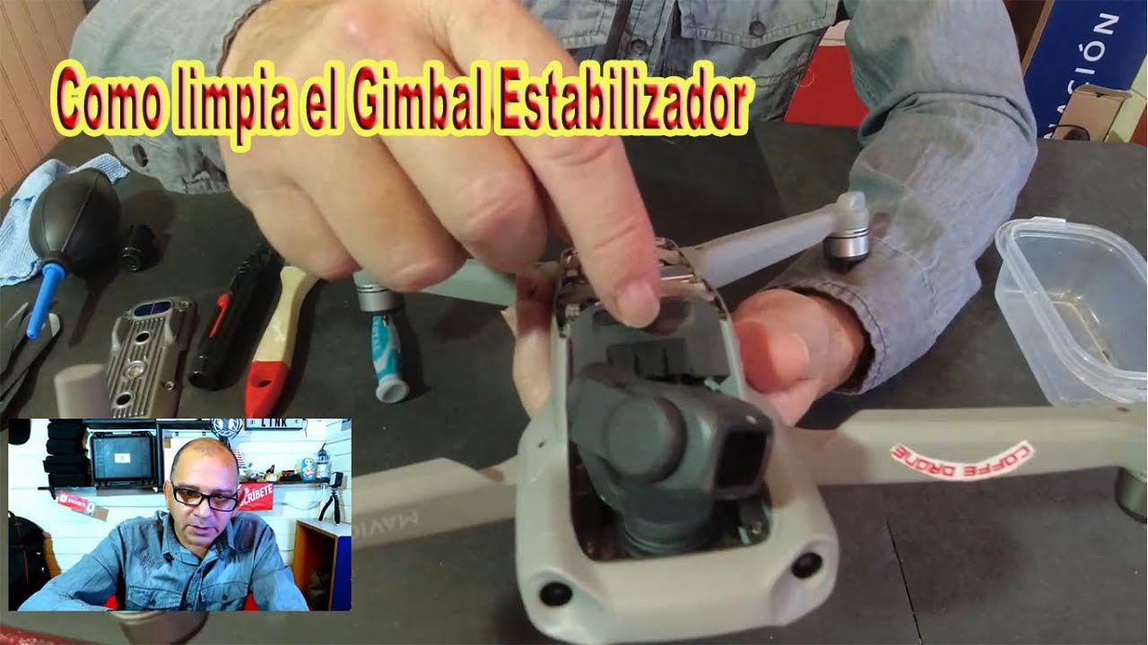 Como limpiar el gimbal del dron  Air 2 de Dji