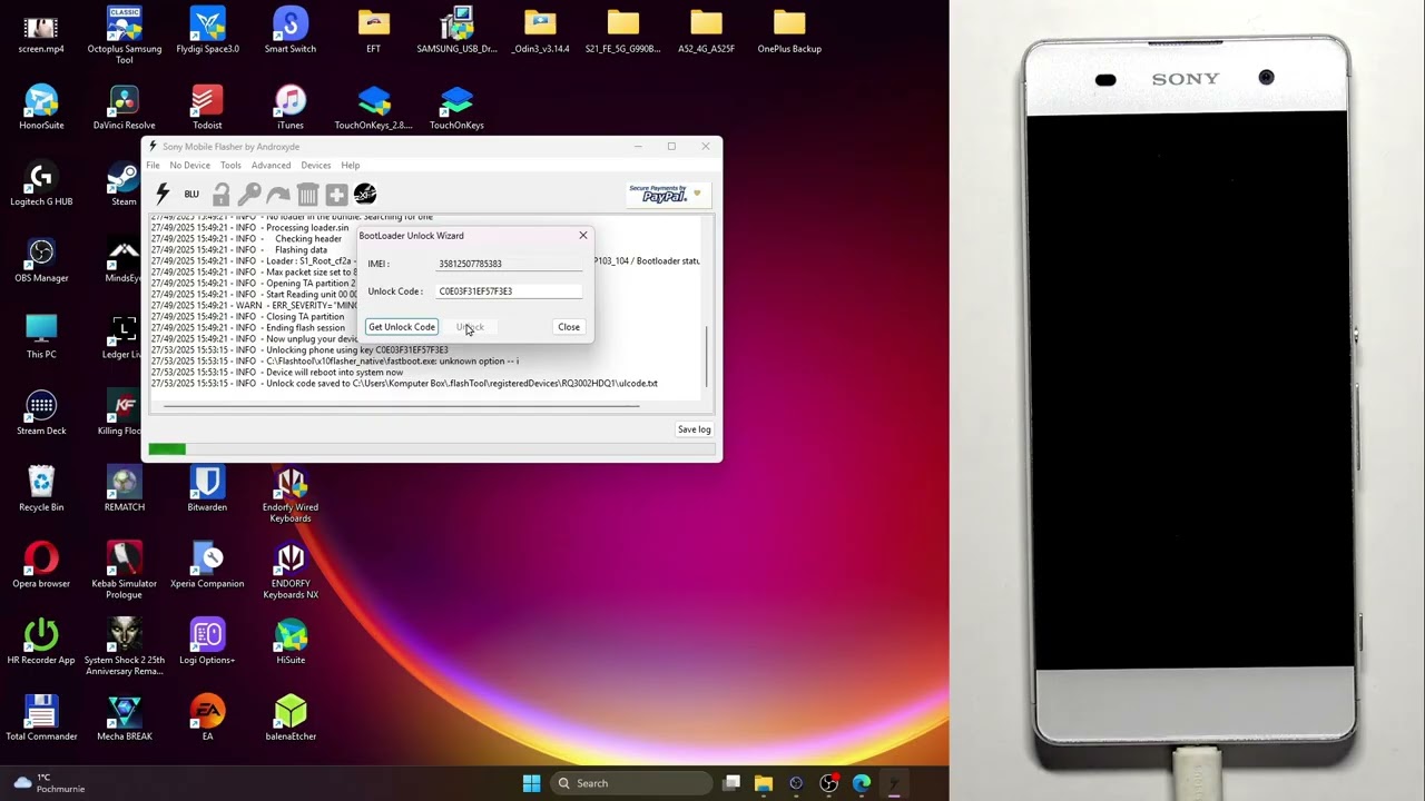 SONY Xperia XA F3111 - Bootloader Kilidi Nasıl Açılır