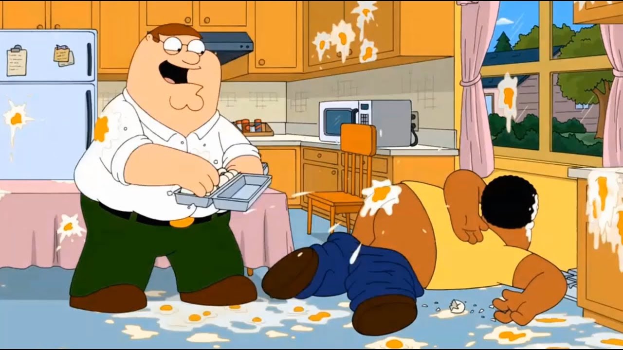 Family Guy !! When Peter and Cleveland cook