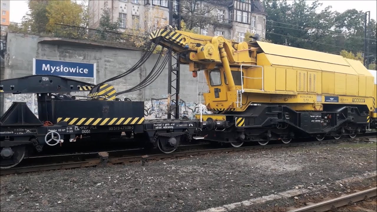 Mysłowice - Prezentacja dźwigu kolejowego EDK-750 nr 06