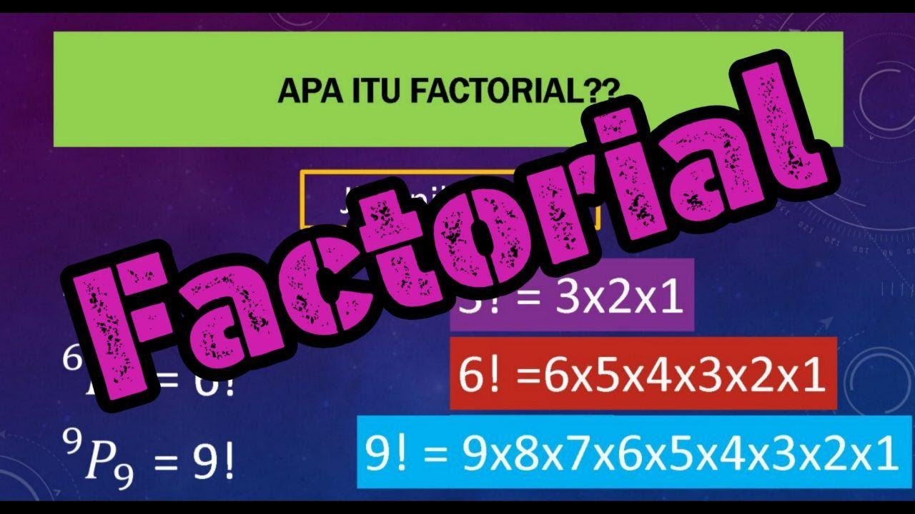 PERMUTATION @ PILIH ATUR Vol. 3 (FACTORIAL) #cikgooTUBE