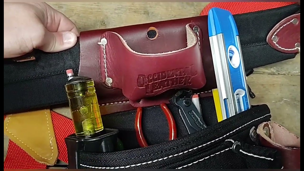 DIY Tool Belt Setup Occidental Leather B8064 Fastener Bag and B8018DB Tool Bag