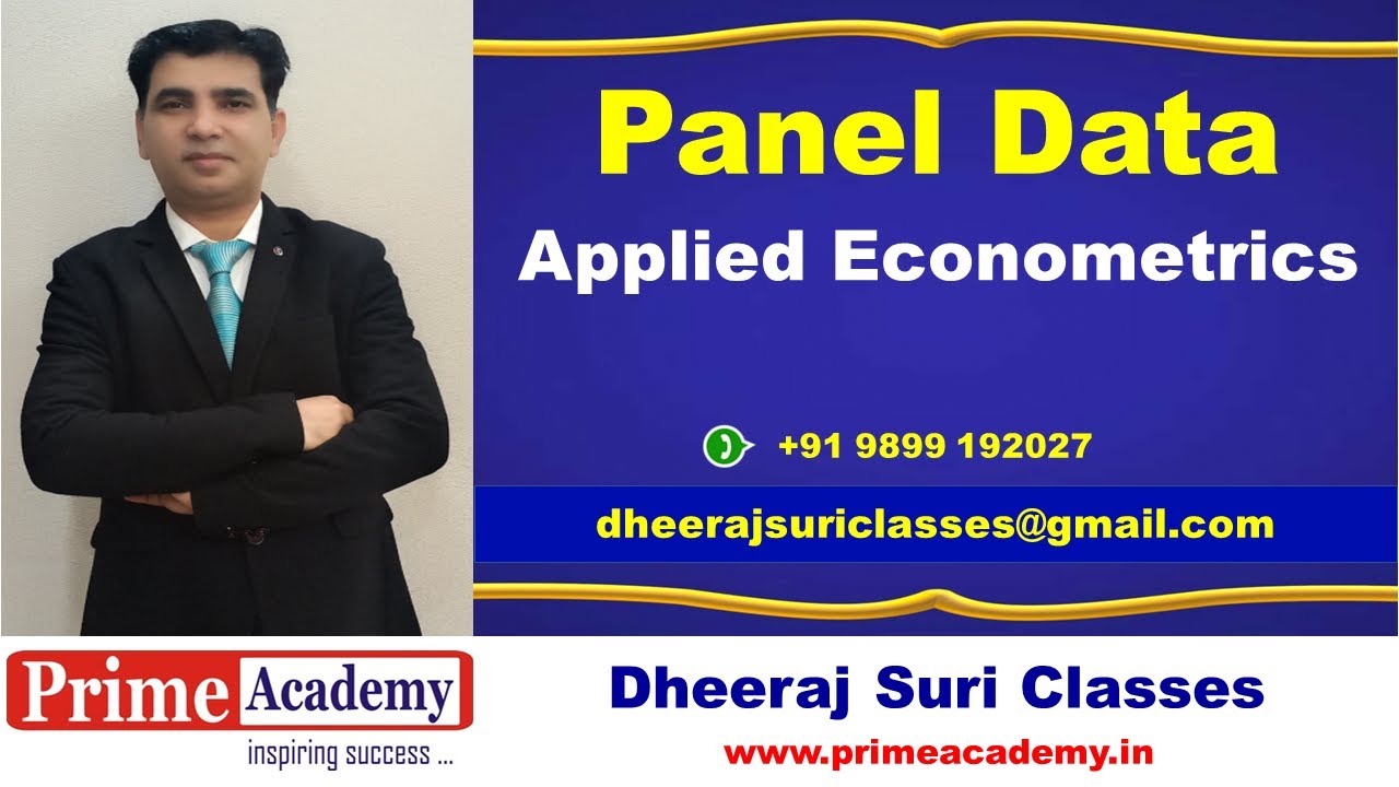 Panel Data | Applied Econometrics | Best Online Economics Classes