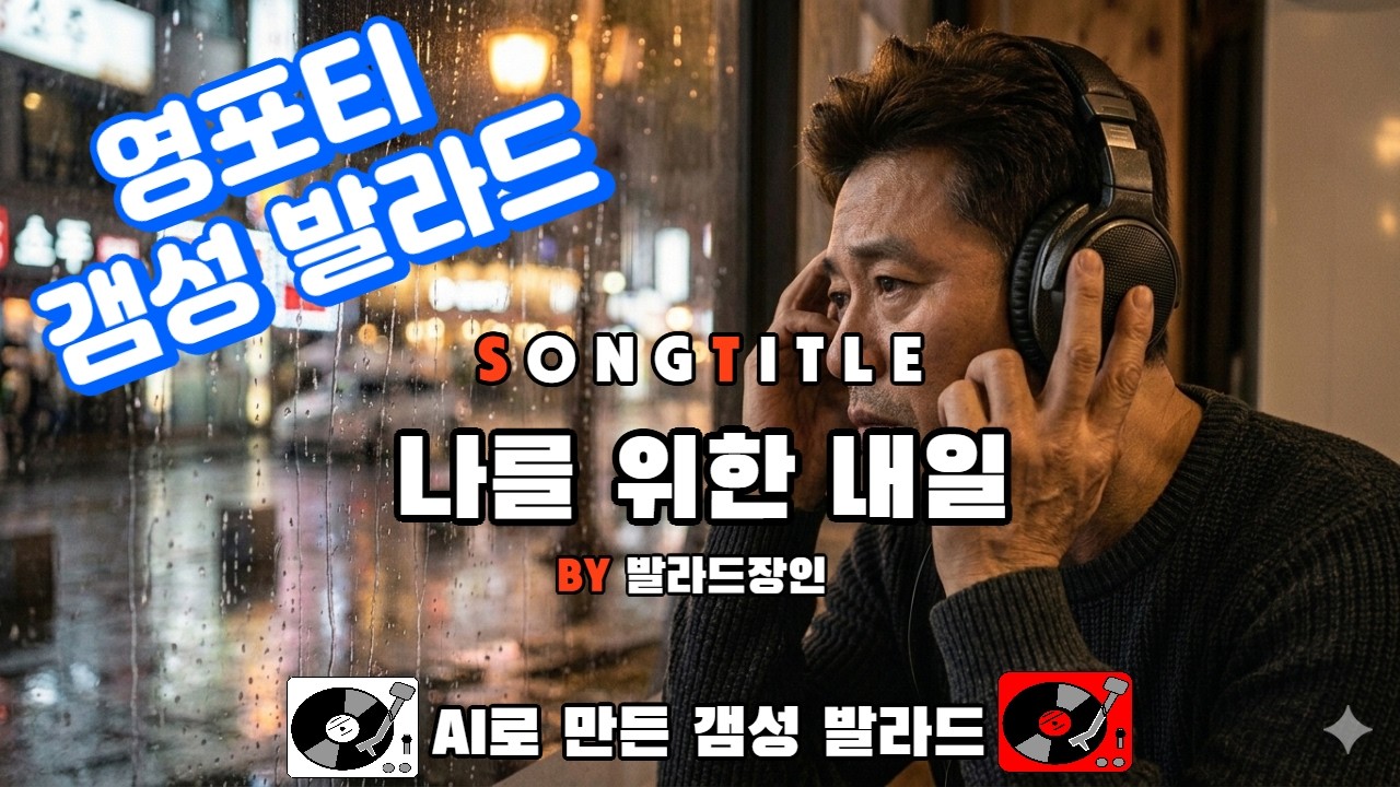 by 발라드장인 (제목:나를 위한 내일)  일상에서의 평범하지만 공감될수 있는 얘기들