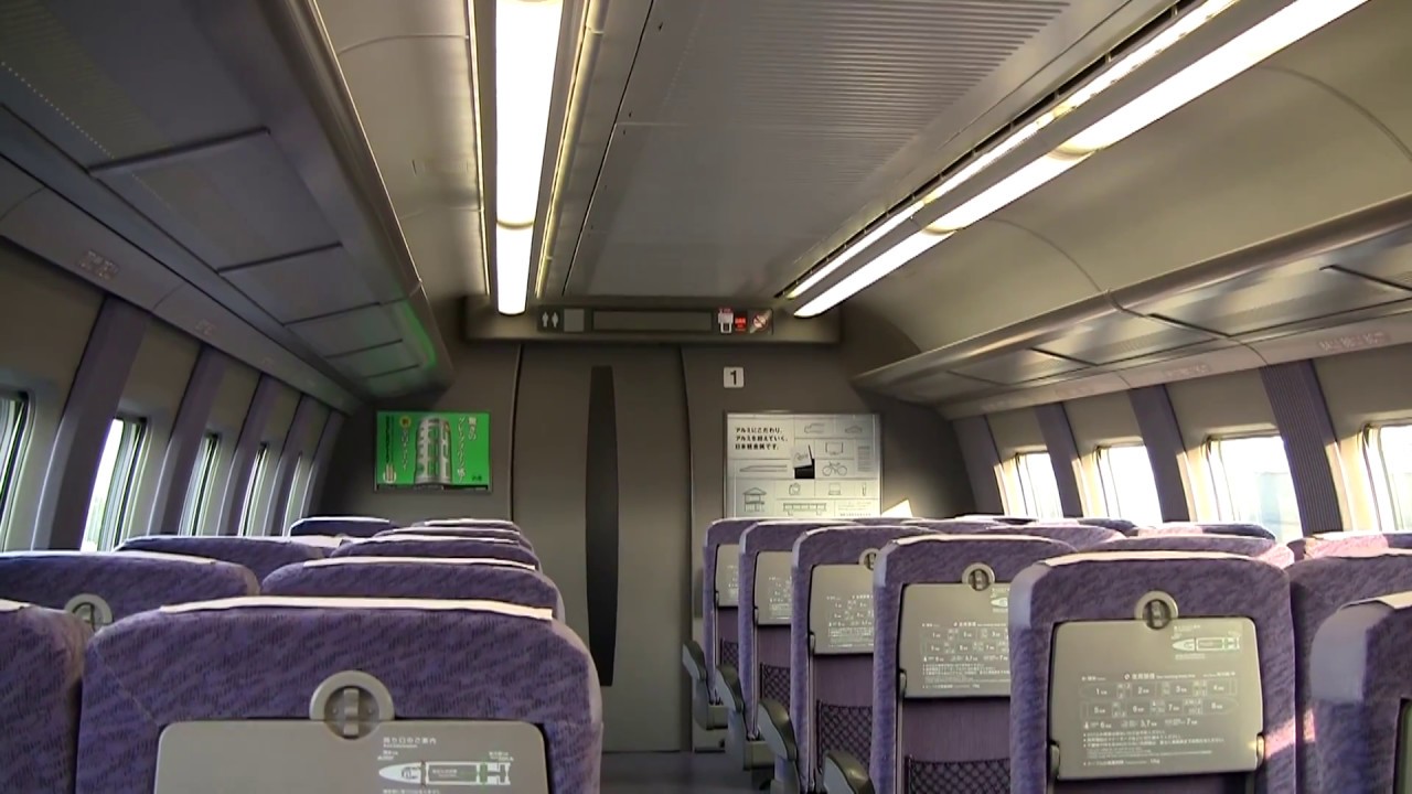 新幹線500系こだま新大阪行車内(2009-10)Inside a Shinkansen 500 Series train Kodama