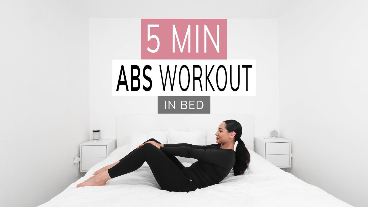 ABS WORKOUT IN BED | exercise routine for toned abs
