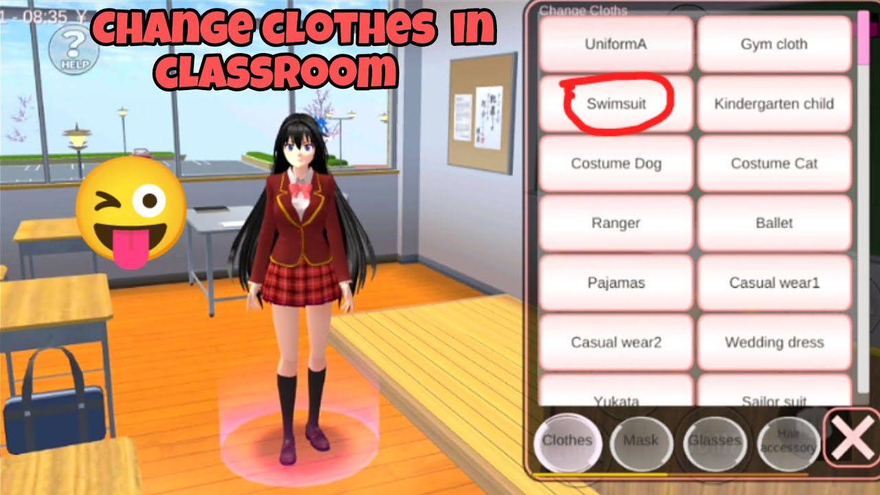 How to change clothes in classroom | #sakuraschoolsimulator #sss