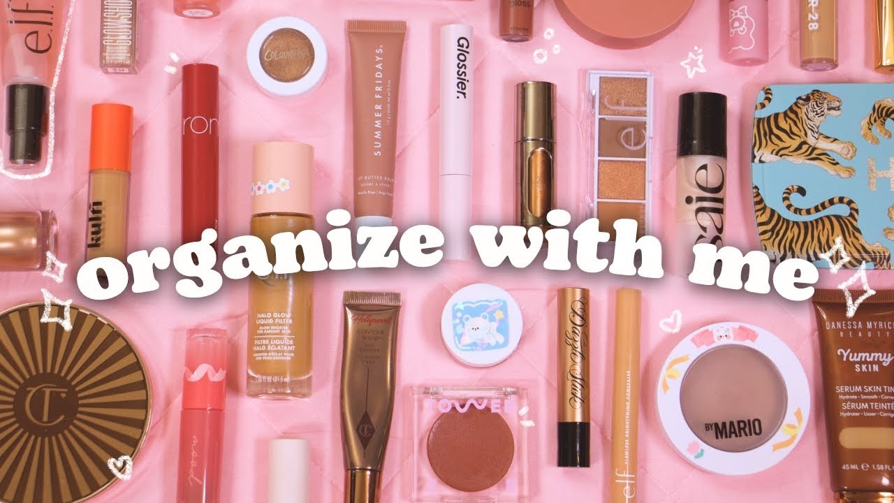 organizing my makeup collection 🧹⚡ adhd and small space friendly organization