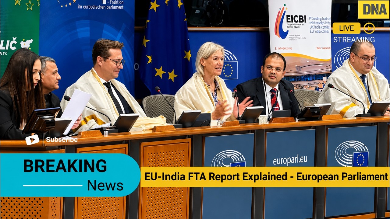 DNA India Coverage: India-EU FTA Report Launch at the European Parliament | Water & Shark