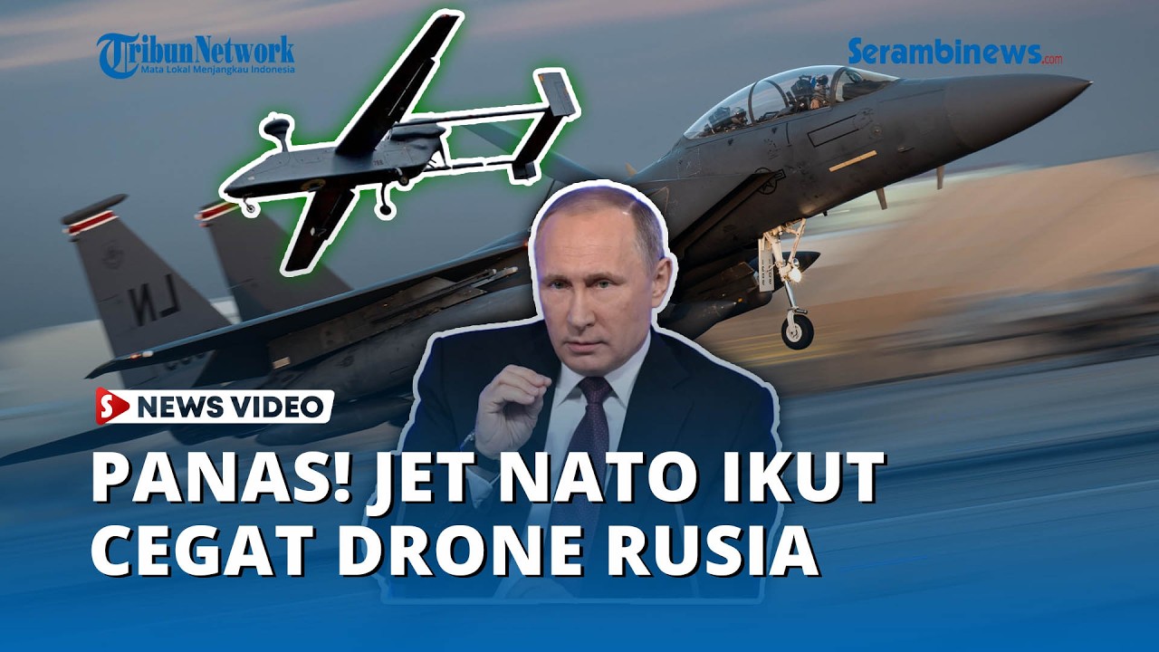 Sistem Pertahanan AS Lumpuh, Jet Tempur NATO Dikerahkan Cegat Ratusan Drone Rusia