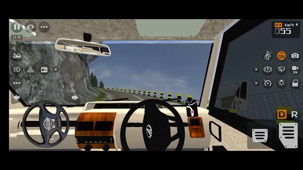 Bus simulator Indonesia driving Mahindra Bolero 2017 model 