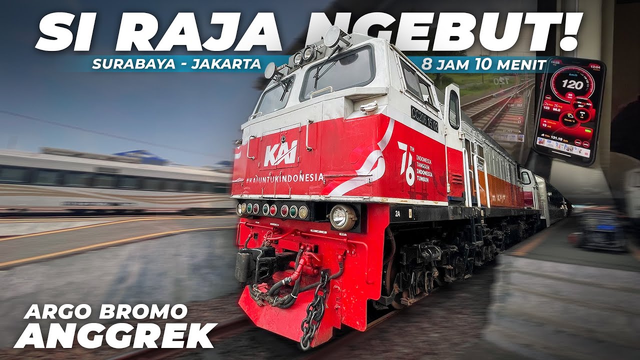 High Speed 120 Kmh! Surabaya - Jakarta, Trip Terbaru KA Argo Bromo Anggrek 2021