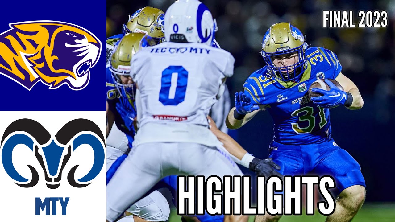 Auténticos Tigres UANL vs Borregos MTY (Highlights) C. 14 Grandes | Liga Mayor ONEFA 2023 | FINAL.