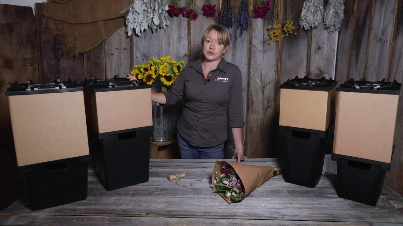 The Procona System for All-in-one Flower Harvest, Transport & Display