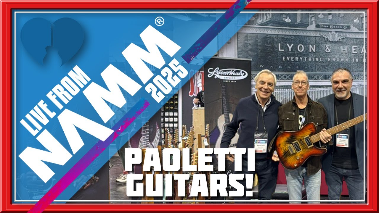 Paoletti Guitars at NAMM 2025.  Interview with Brendan of Heartbreaker Guitars.