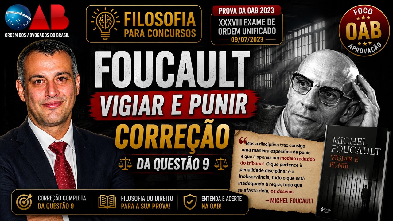 Foucault em Vigiar e Punir na Prova da OAB 2023