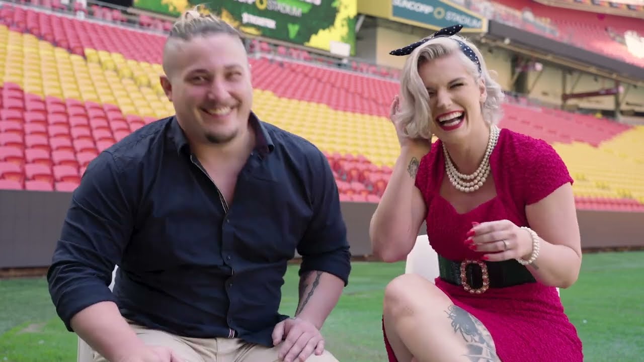 "Timeless" Toni Storm talks to "Big Boi" Renegade at Suncorp Stadium for AEW Grand Slam Australia
