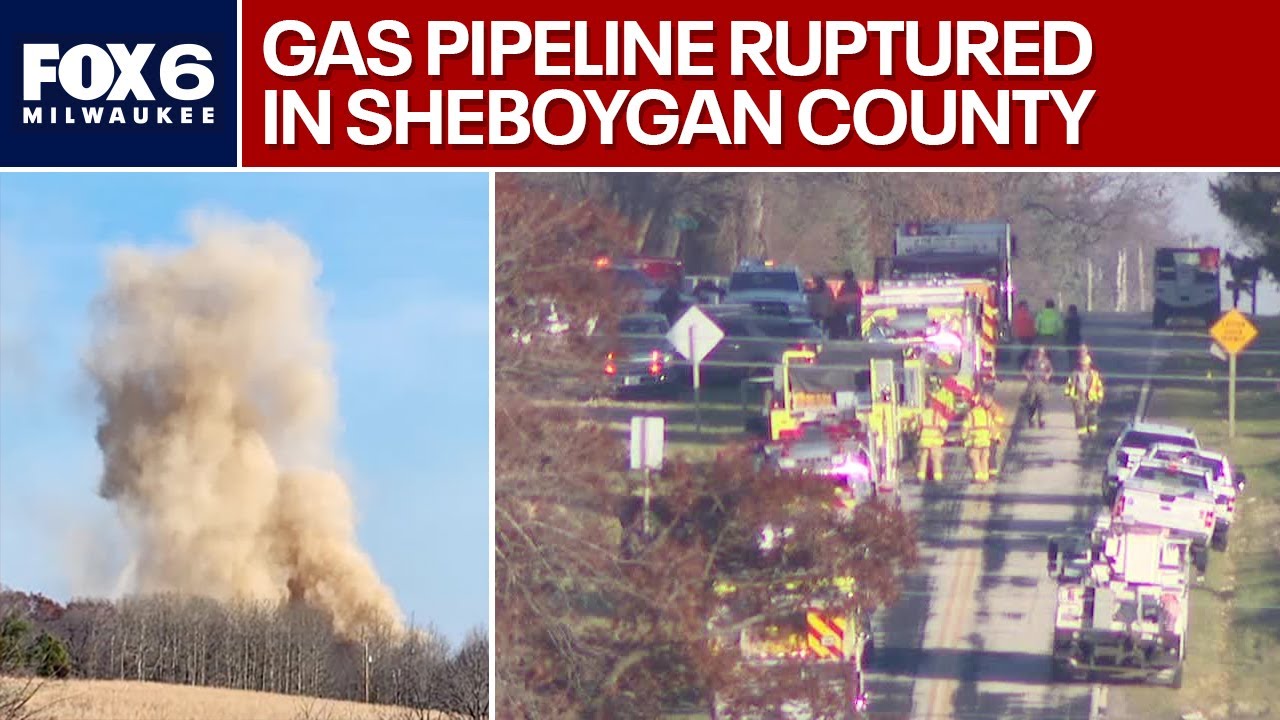 Gas pipeline ruptured in Sheboygan County | FOX6 News Milwaukee
