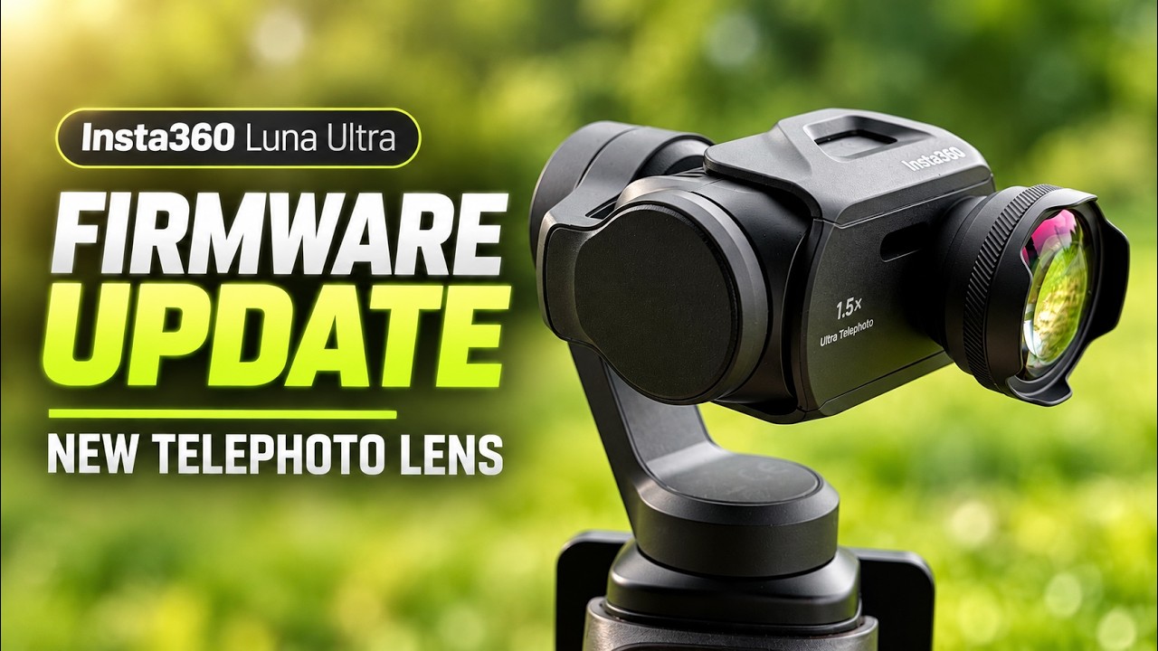 Телеобъектив и обновление прошивки для Insta360 Luna Ultra